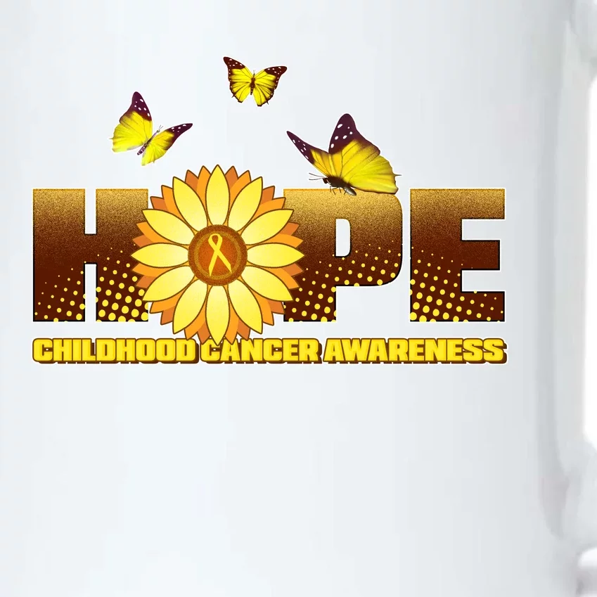 Hope Childhood Cancer Awareness Black Color Changing Mug