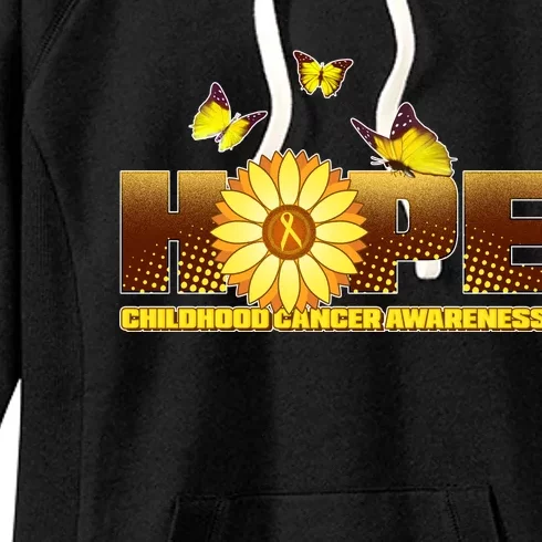 Hope Childhood Cancer Awareness Women's Fleece Hoodie