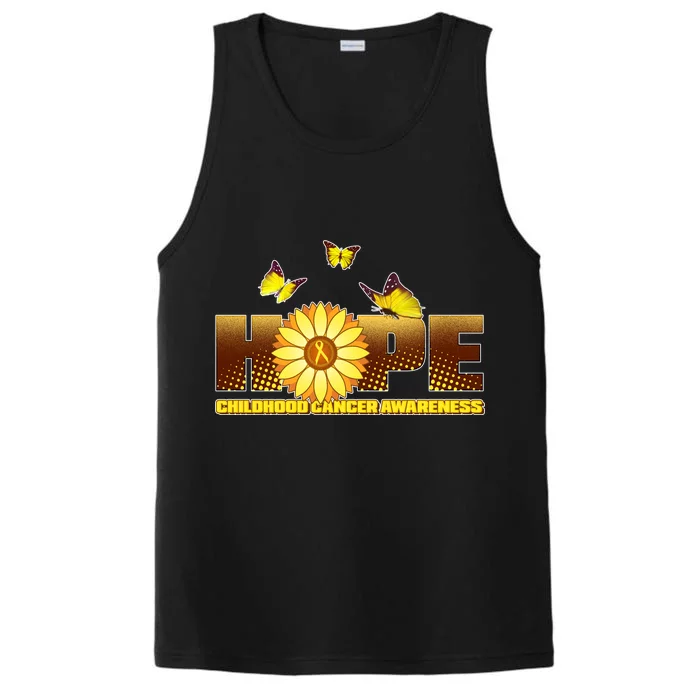 Hope Childhood Cancer Awareness Performance Tank