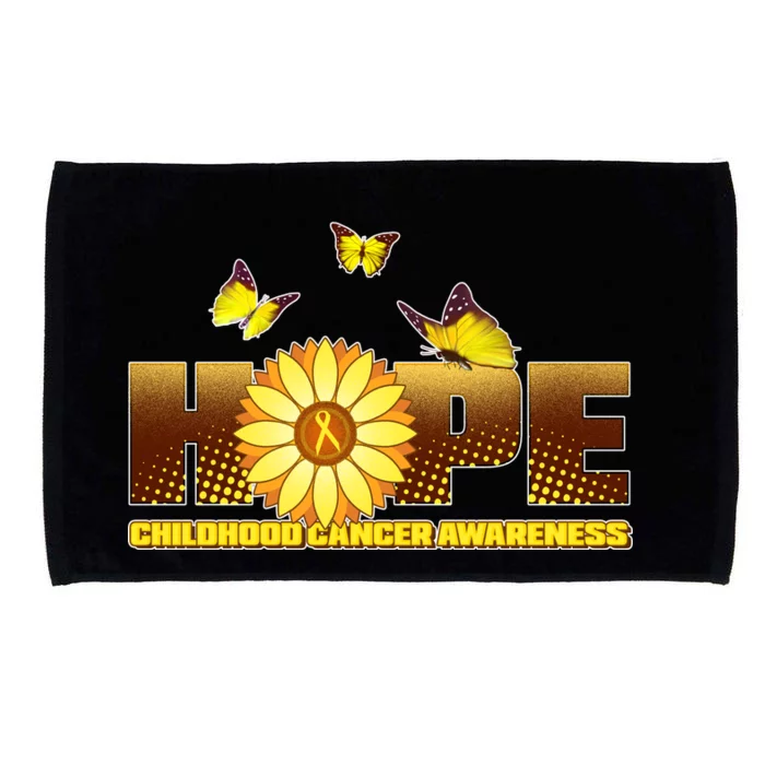 Hope Childhood Cancer Awareness Microfiber Hand Towel