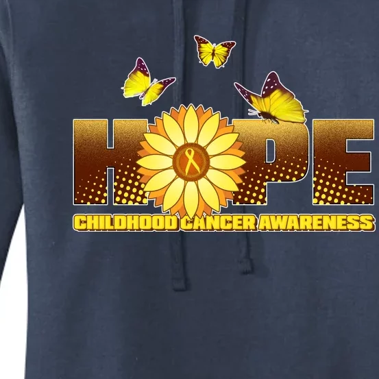 Hope Childhood Cancer Awareness Women's Pullover Hoodie