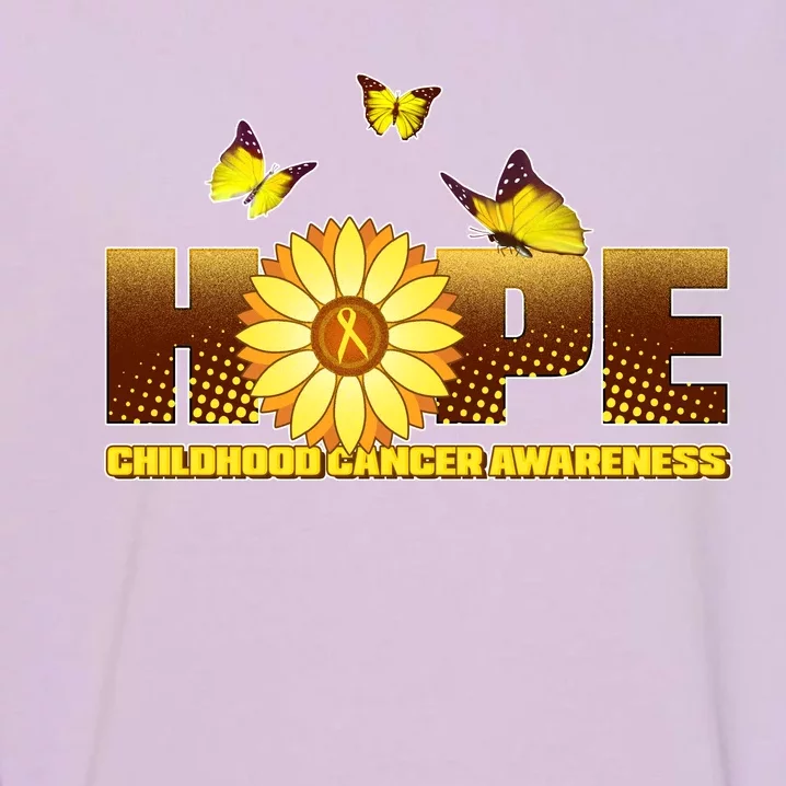 Hope Childhood Cancer Awareness Garment-Dyed Sweatshirt