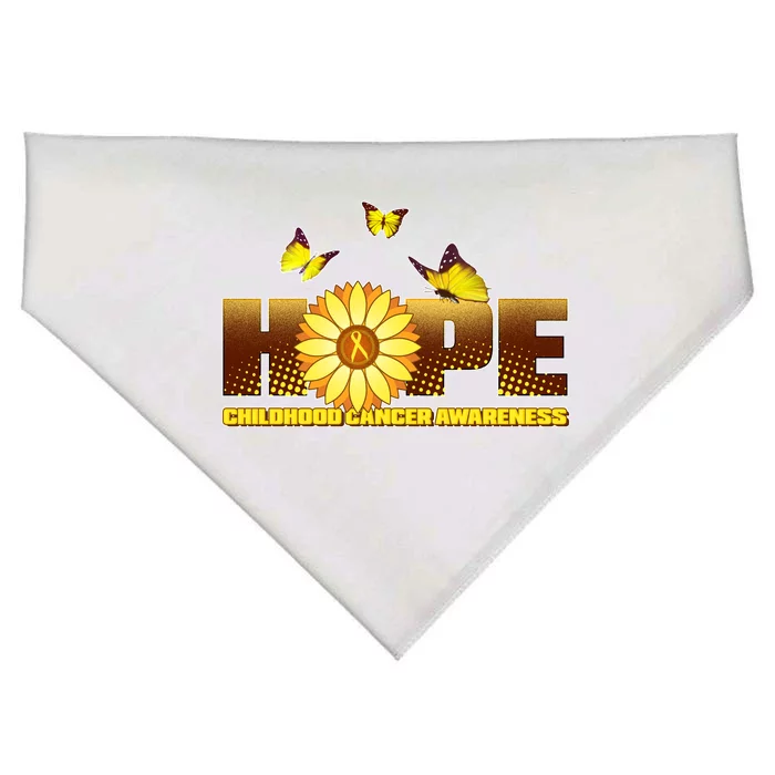 Hope Childhood Cancer Awareness USA-Made Doggie Bandana