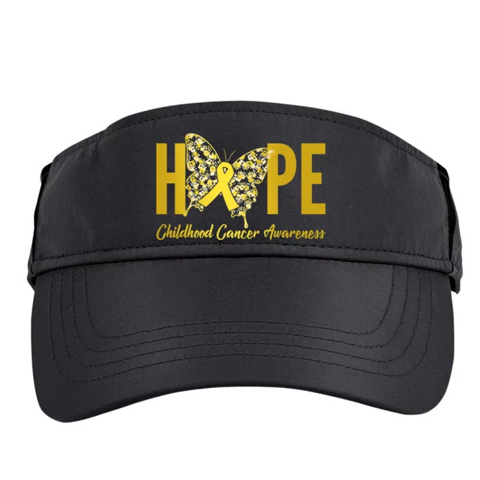 Hope Childhood Cancer Awareness Butterfly Adult Drive Performance Visor