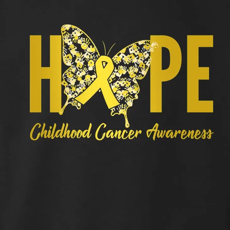 Hope Childhood Cancer Awareness Butterfly Toddler Hoodie