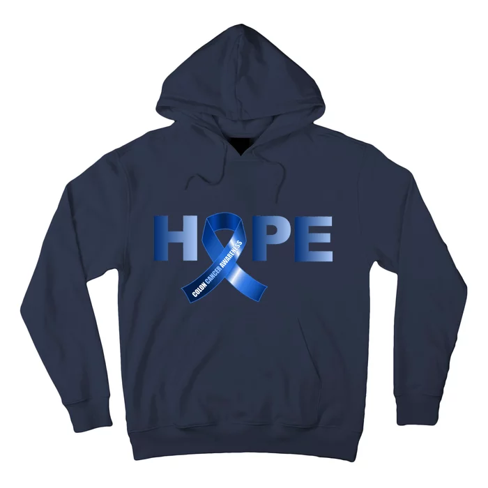 Hope Colon Cancer Awareness Fight Logo Hoodie