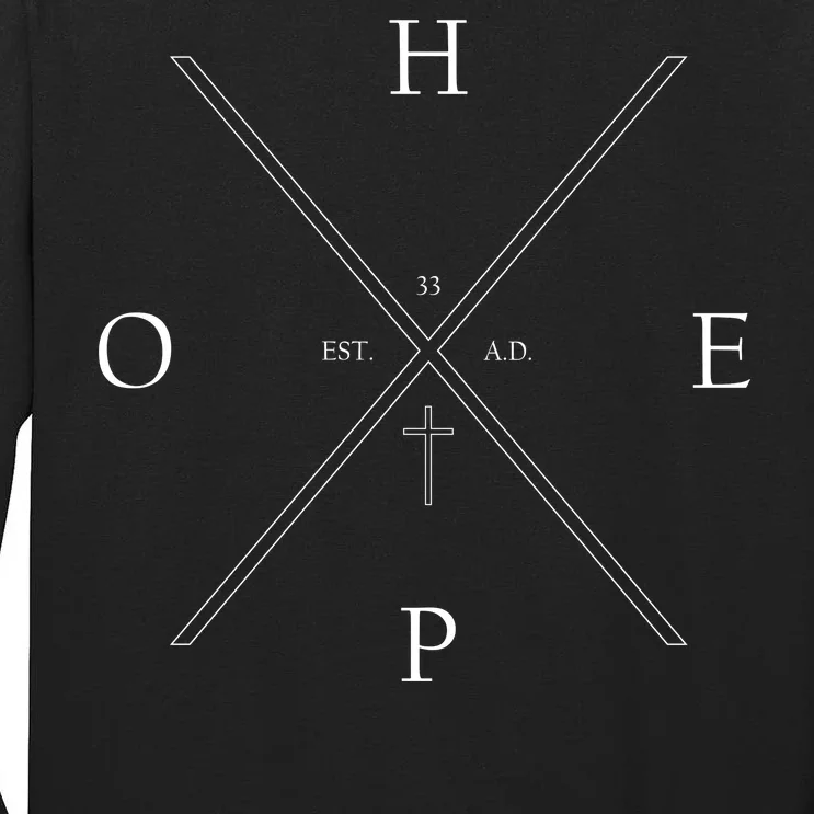 Hope Est. 33 AD Christian Tall Long Sleeve T-Shirt