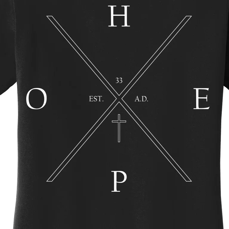 Hope Est. 33 AD Christian Women's T-Shirt