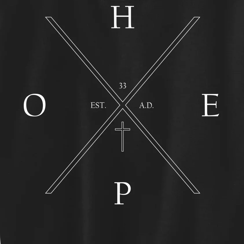 Hope Est. 33 AD Christian Kids Sweatshirt