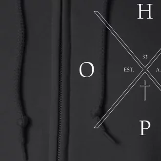 Hope Est. 33 AD Christian Full Zip Hoodie