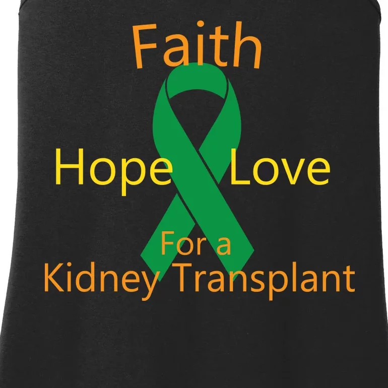 Hope Faith Love For A Kidney Transplant Ladies Essential Tank