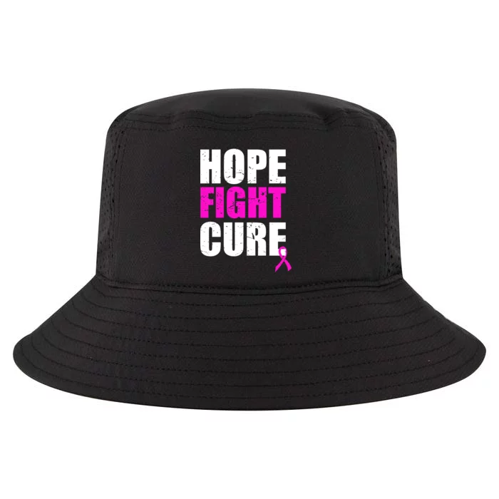 Hope Fight Cure Breast Cancer Cool Comfort Performance Bucket Hat