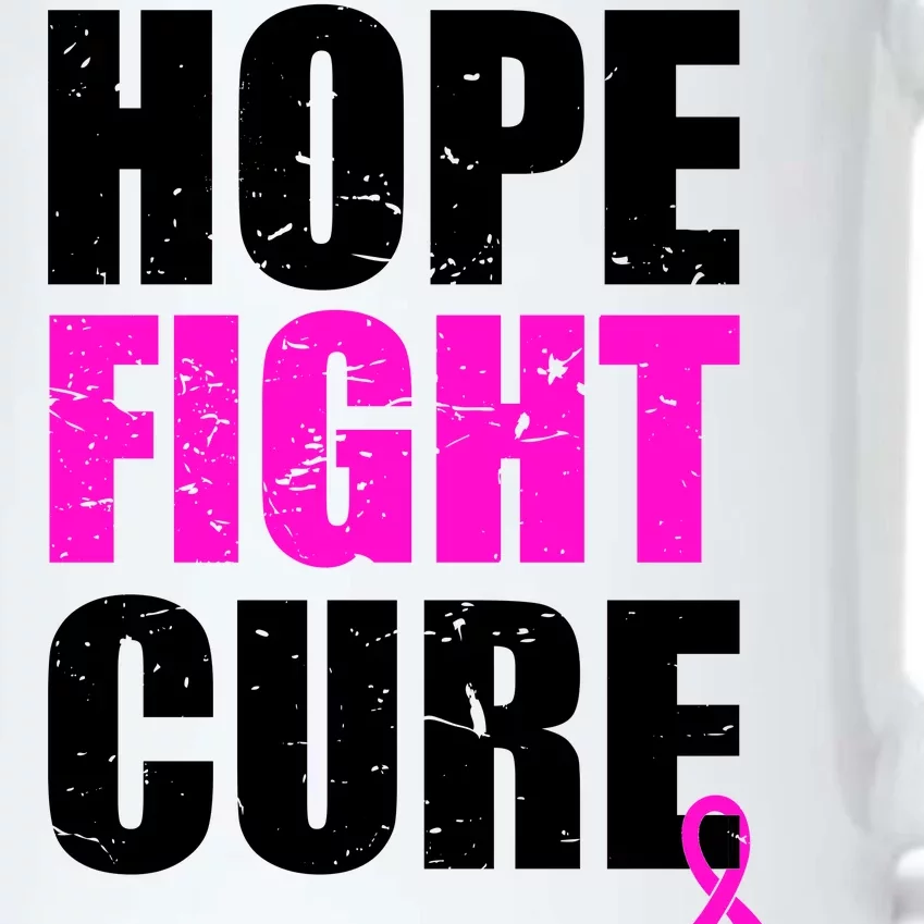 Hope Fight Cure Breast Cancer Black Color Changing Mug