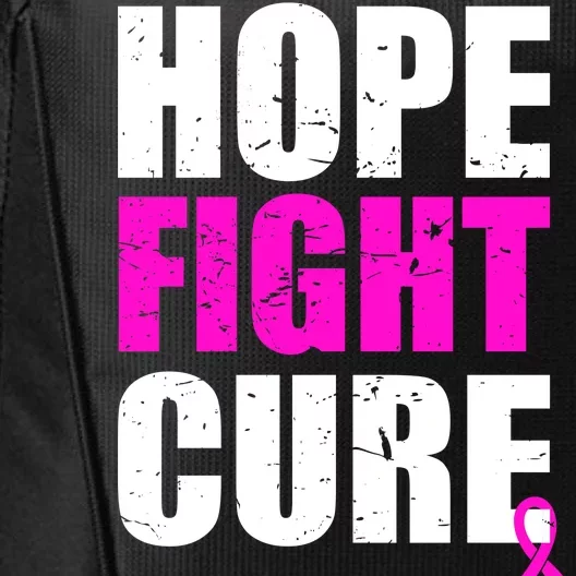 Hope Fight Cure Breast Cancer City Backpack