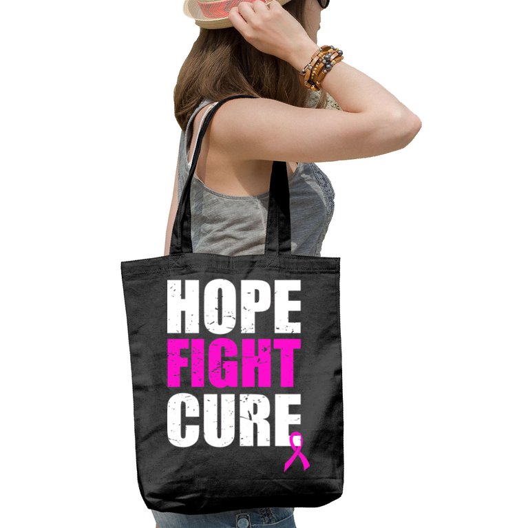 Hope Fight Cure Breast Cancer Tote Bag