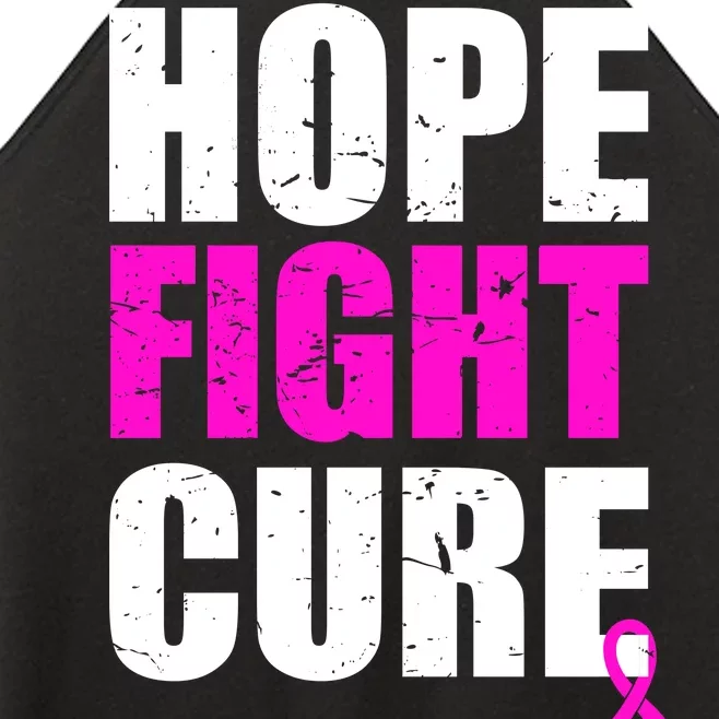 Hope Fight Cure Breast Cancer Women’s Perfect Tri Rocker Tank