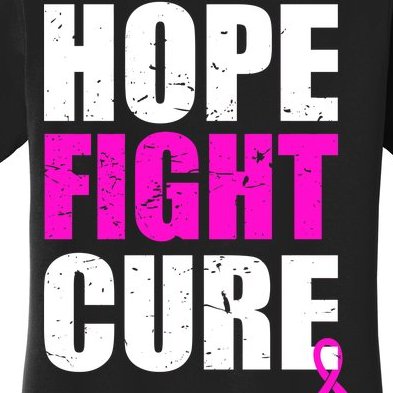 Hope Fight Cure Breast Cancer Women's T-Shirt
