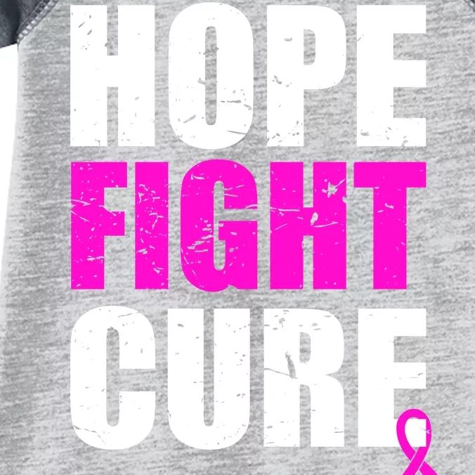 Hope Fight Cure Breast Cancer Infant Baby Jersey Bodysuit