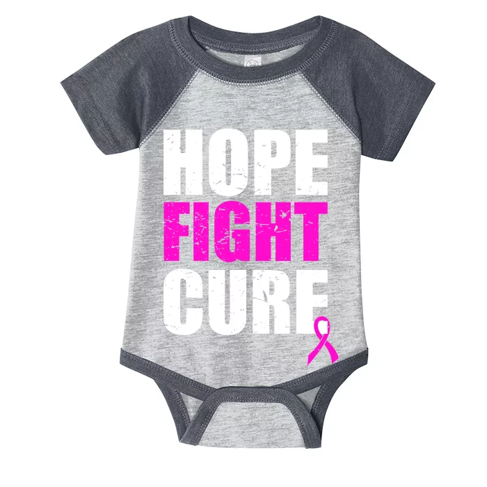 Hope Fight Cure Breast Cancer Infant Baby Jersey Bodysuit