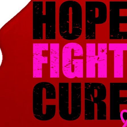 Hope Fight Cure Breast Cancer Tree Ornament
