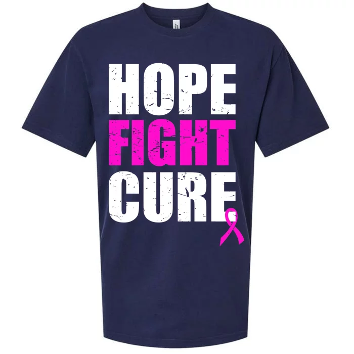 Hope Fight Cure Breast Cancer Sueded Cloud Jersey T-Shirt