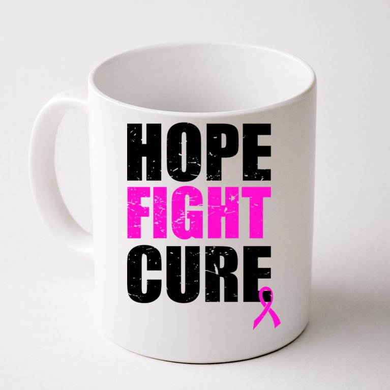 Hope Fight Cure Breast Cancer Coffee Mug