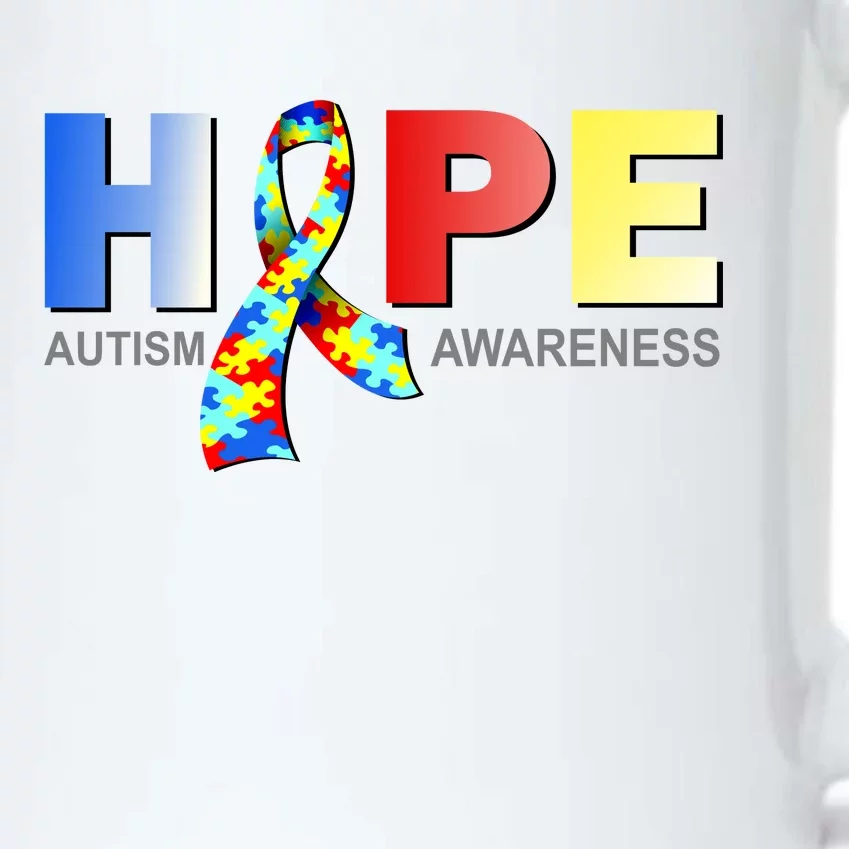 Hope For Autism Awareness Tribute Black Color Changing Mug