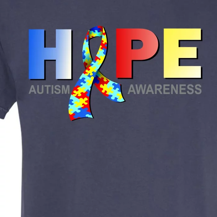 Hope For Autism Awareness Tribute Garment-Dyed Heavyweight T-Shirt