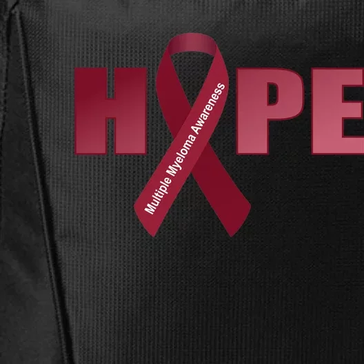 Hope For Multiple Myeloma Awareness Tribute City Backpack