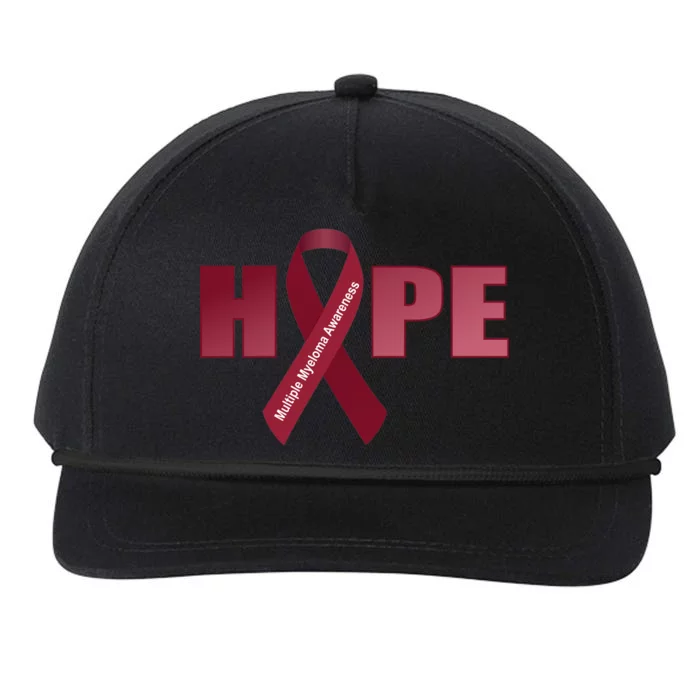 Hope For Multiple Myeloma Awareness Tribute Snapback Five-Panel Rope Hat