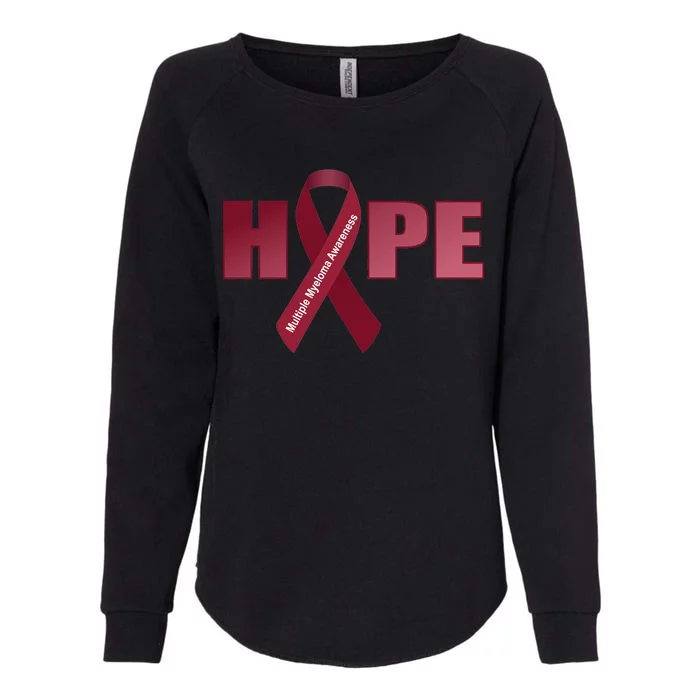 Hope For Multiple Myeloma Awareness Tribute Womens California Wash Sweatshirt