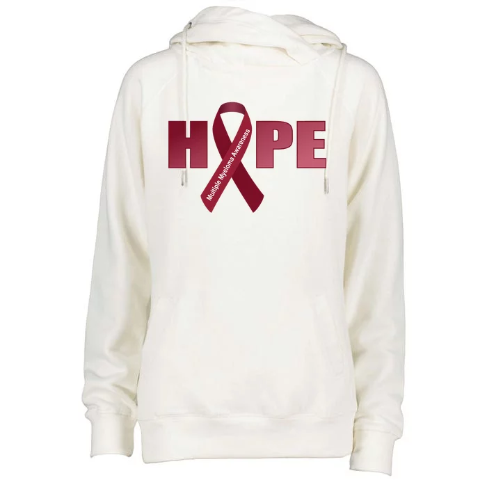 Hope For Multiple Myeloma Awareness Tribute Womens Funnel Neck Pullover Hood