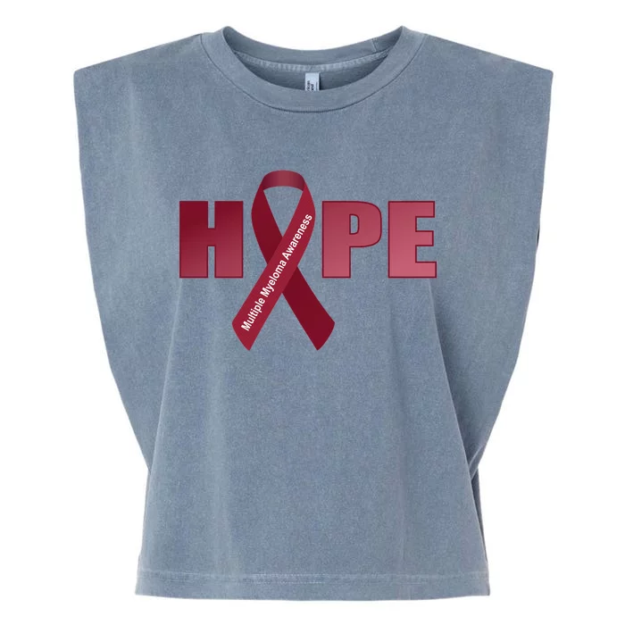 Hope For Multiple Myeloma Awareness Tribute Garment-Dyed Women's Muscle Tee