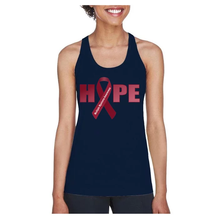 Hope For Multiple Myeloma Awareness Tribute Women's Racerback Tank