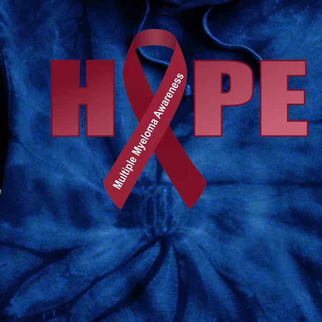 Hope For Multiple Myeloma Awareness Tribute Tie Dye Hoodie