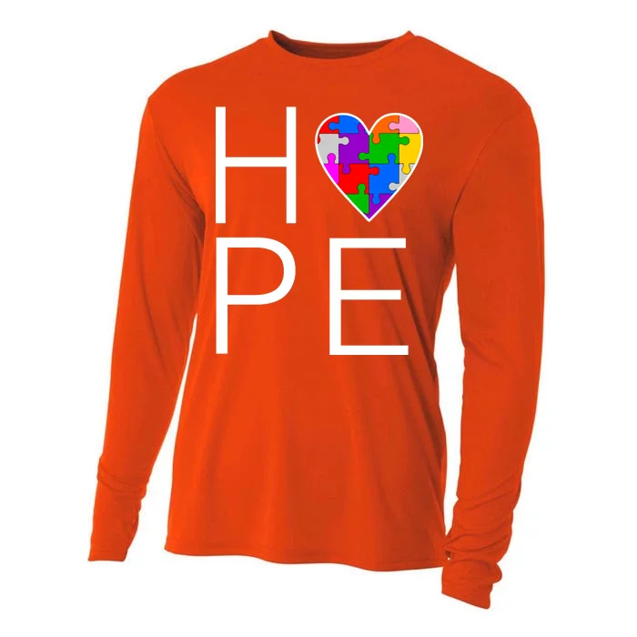 Hope Love Autism Cooling Performance Long Sleeve Crew