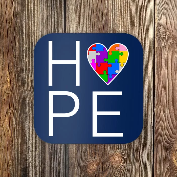 Hope Love Autism Coaster