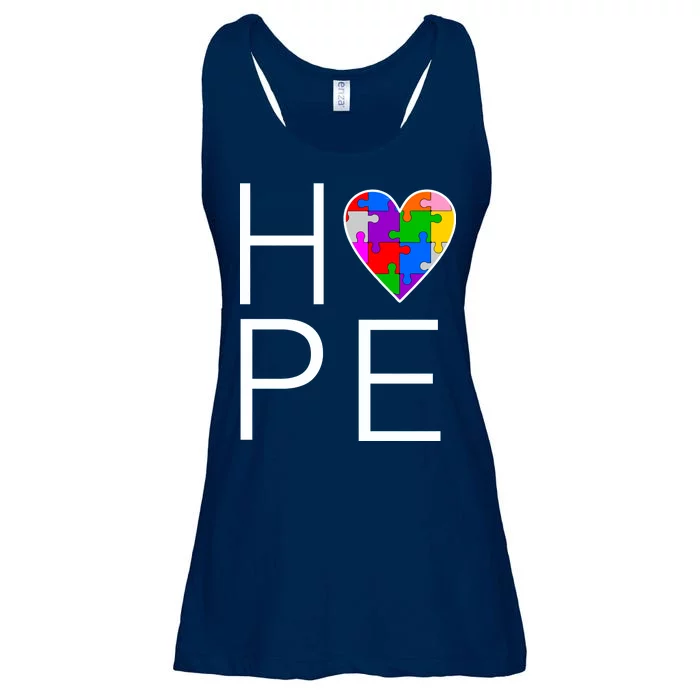 Hope Love Autism Ladies Essential Flowy Tank