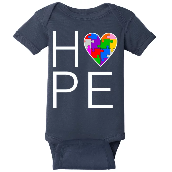 Hope Love Autism Baby Bodysuit