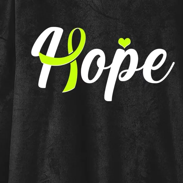 Hope Lymphoma Cancer Awareness Hooded Wearable Blanket