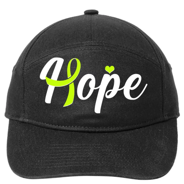 Hope Lymphoma Cancer Awareness 7-Panel Snapback Hat