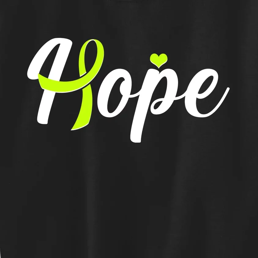 Hope Lymphoma Cancer Awareness Kids Sweatshirt