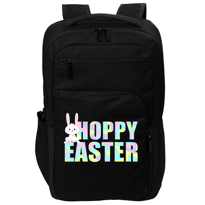 Hoppy Easter Colorful Happy Easter Bunny Impact Tech Backpack