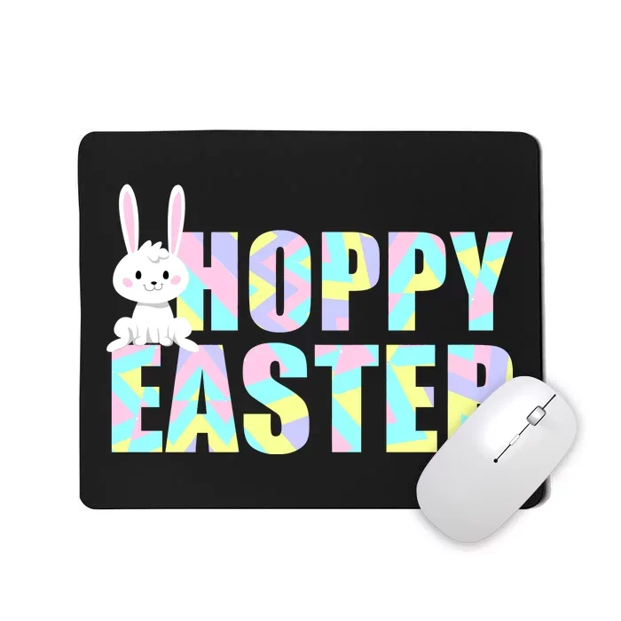 Hoppy Easter Colorful Happy Easter Bunny Mousepad