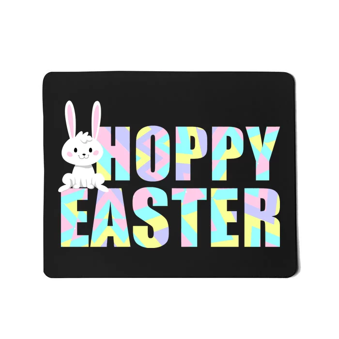 Hoppy Easter Colorful Happy Easter Bunny Mousepad