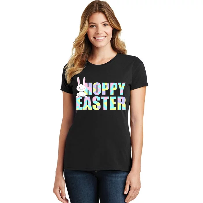 Hoppy Easter Colorful Happy Easter Bunny Women's T-Shirt