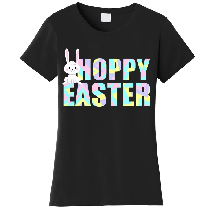 Hoppy Easter Colorful Happy Easter Bunny Women's T-Shirt