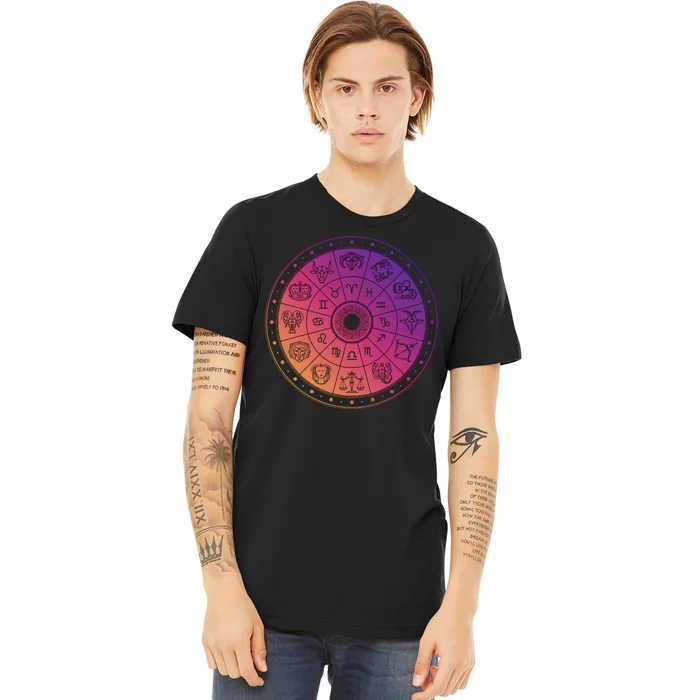 Horiscope Zodiac Wheel Premium T-Shirt