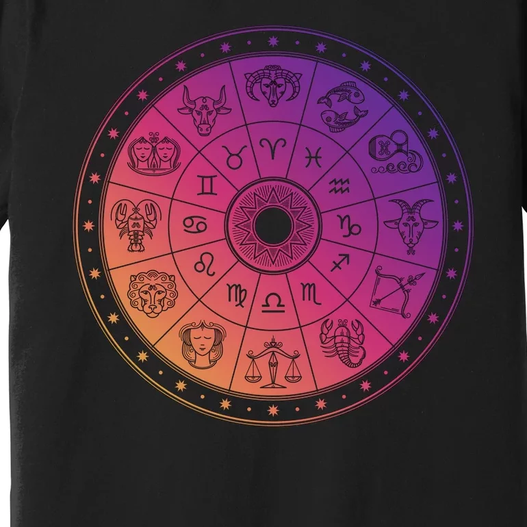 Horiscope Zodiac Wheel Premium T-Shirt