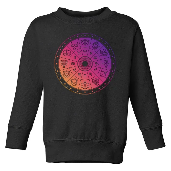 Horiscope Zodiac Wheel Toddler Sweatshirt